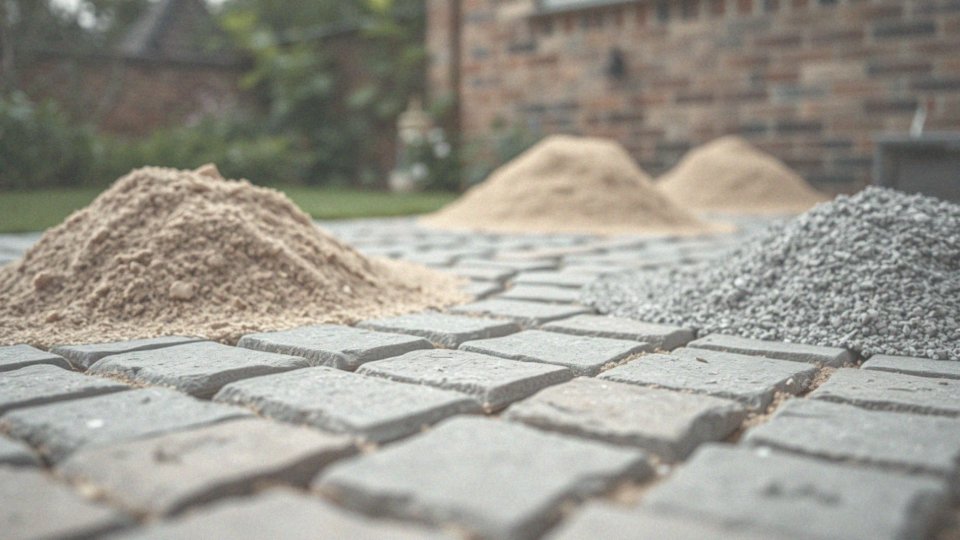 Jaki piasek pod kostkę brukową – wybór i znaczenie dla stabilności